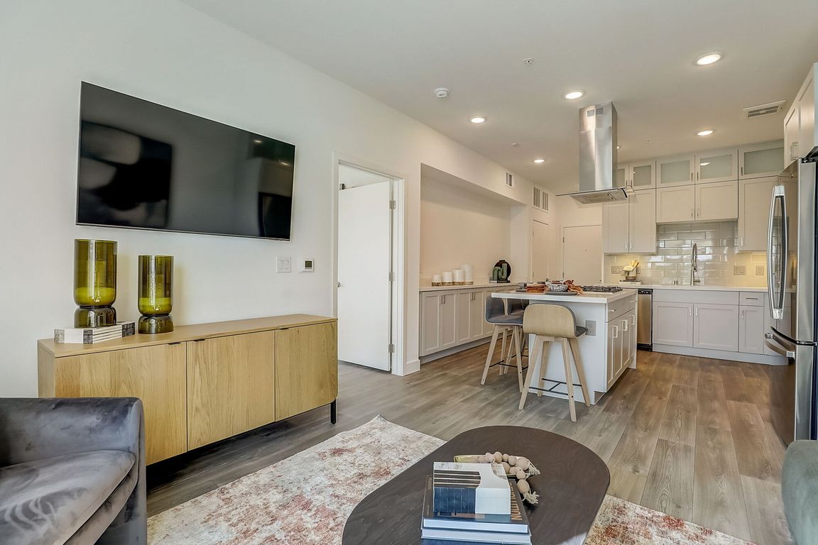 Unit 102 - Kitchen and Living Room