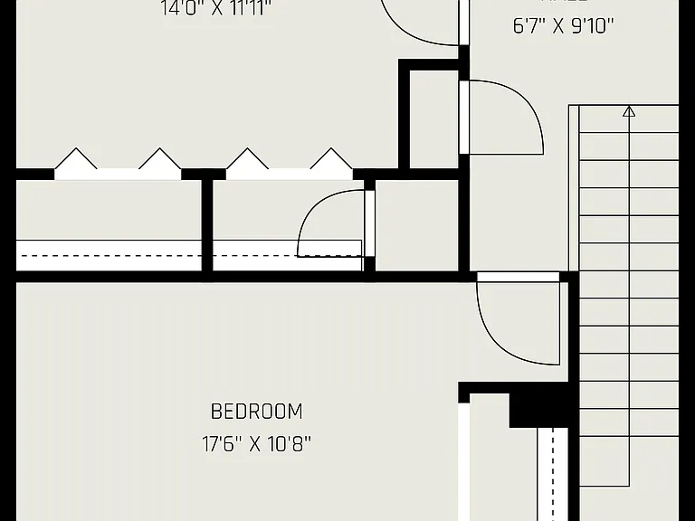 Upstairs floorplan