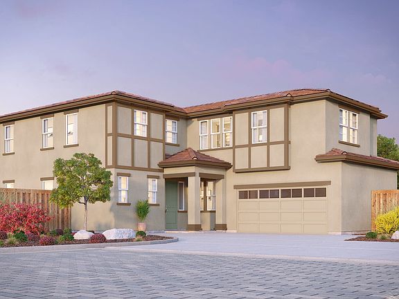 Santa Barbara Elevation of the Exterior Rendering of Residence Seven at Chandler in Brentwood, CA by