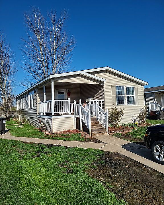 Front, with porch.
