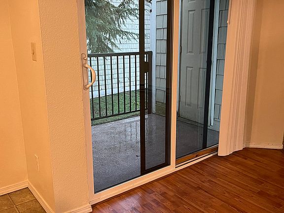 Balcony with storage room