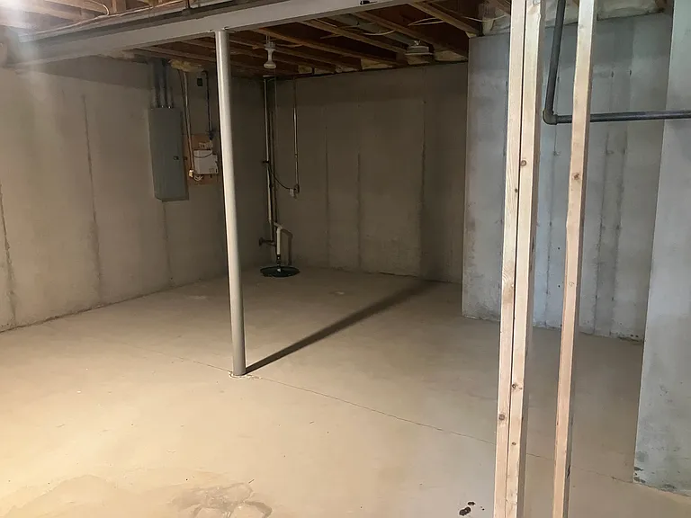 Basement utility room