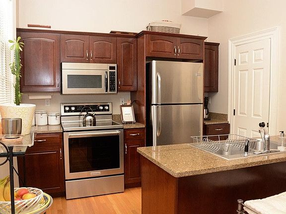 Custom Cherry Cabinets, New Oven, Granite Counter, Stainless