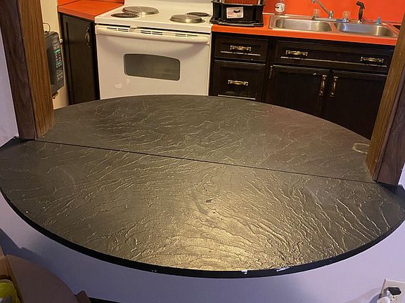 other half of table is flip up.