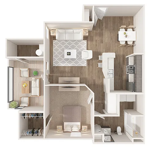 Floor plan One Bedroom