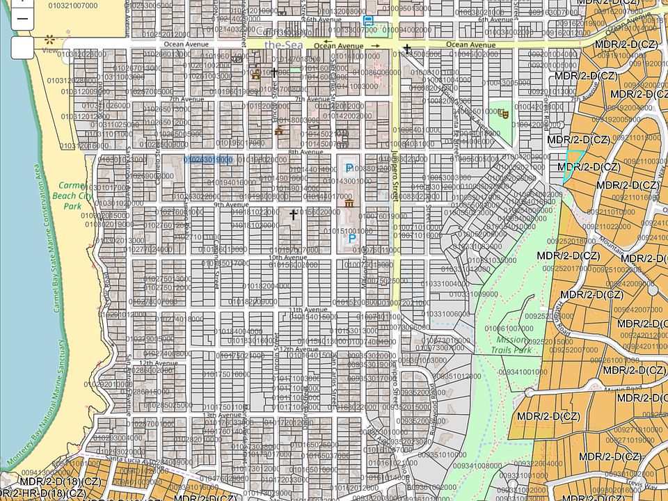 Street View, end of 8th Ave