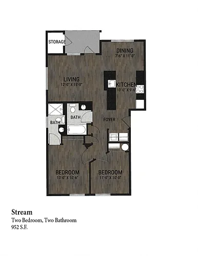 Floor plan Stream (West)