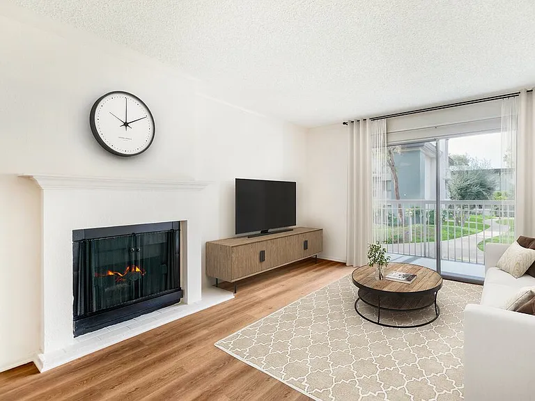 Classic Package II living room with hard surface flooring