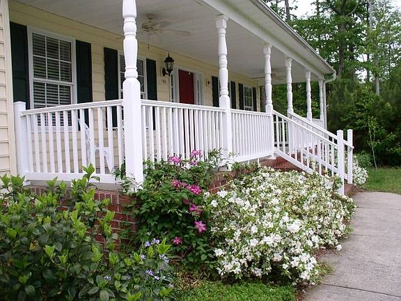 Porch and flowers