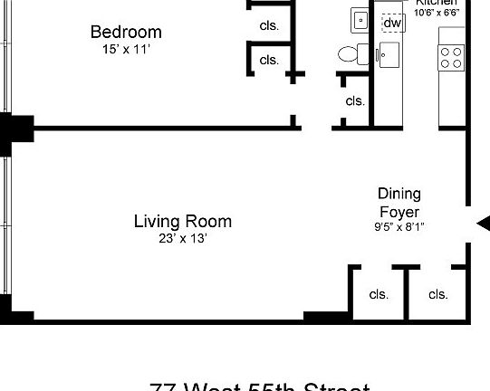 2nd image of 77 W 55th St APT 15F