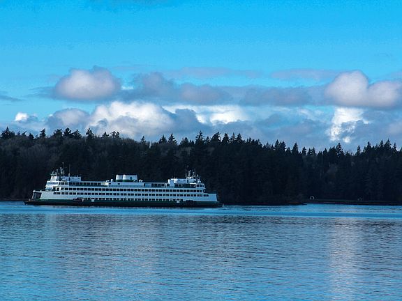 Savor life on Rich Passage enjoying Olympic Mountain views, maritime traffic, and sea life.