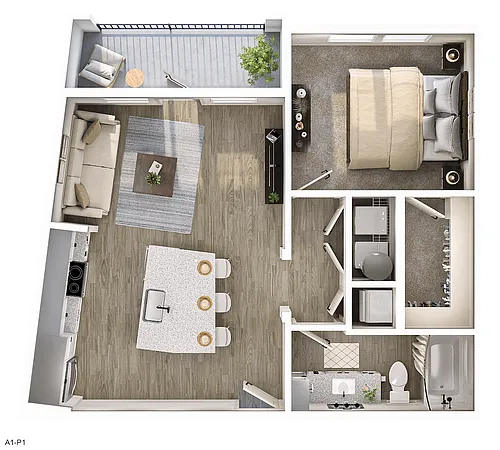 Floor plan A1P1