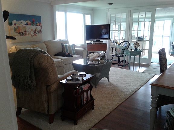 Living space with picture window