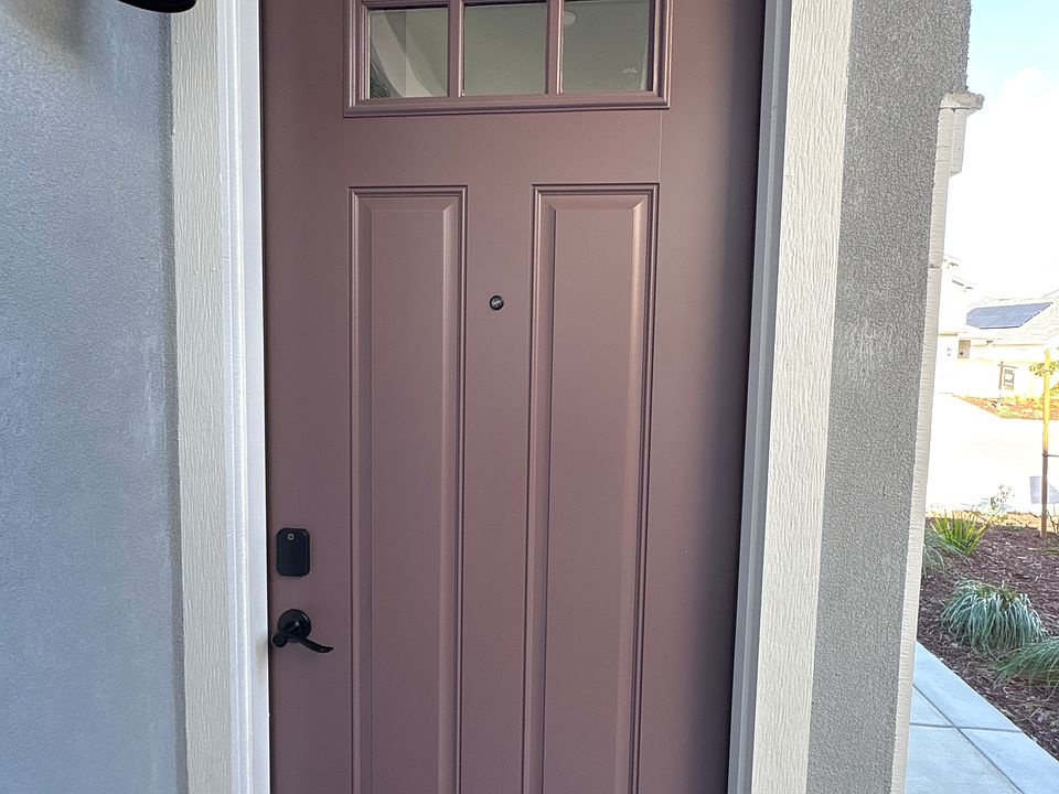 Front door with key code entry