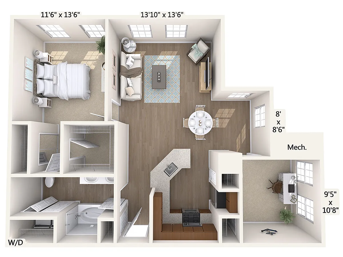 Floor plan A5D-H-Floor1