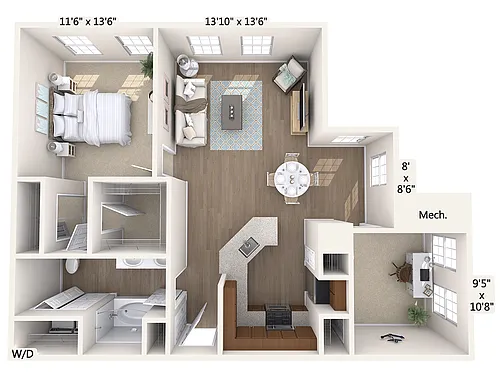 Floor plan A5D-H-Floor1