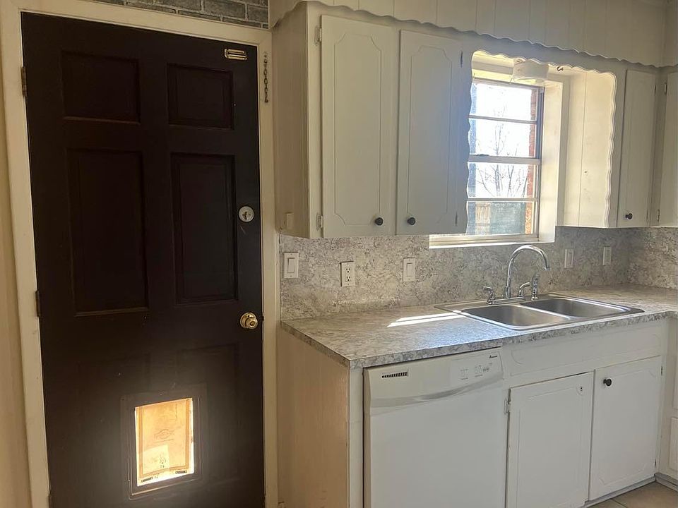 Kitchen with pet door (slide will be added for safety)