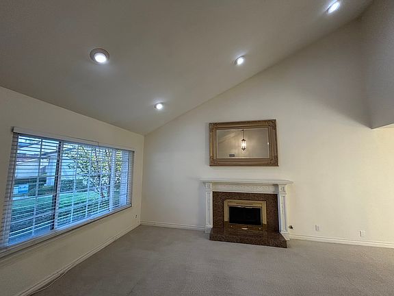 Front picture window in living room