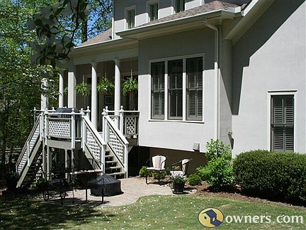 Rear covered porch and patio