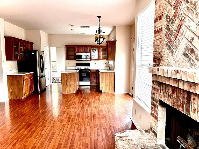kitchen area view from family room