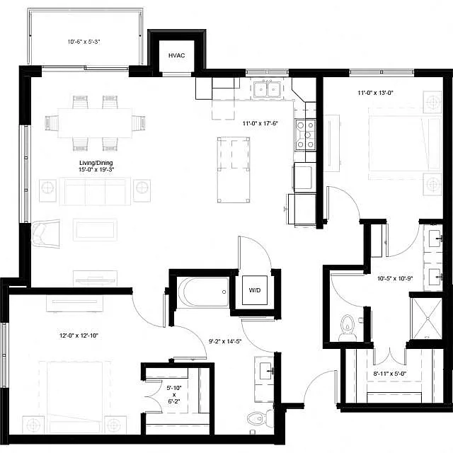 Floor plan Hickory