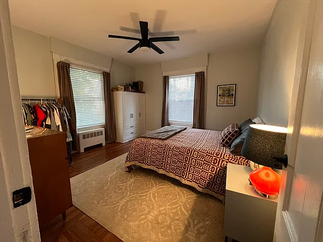 Bedroom with wardrobe closet included