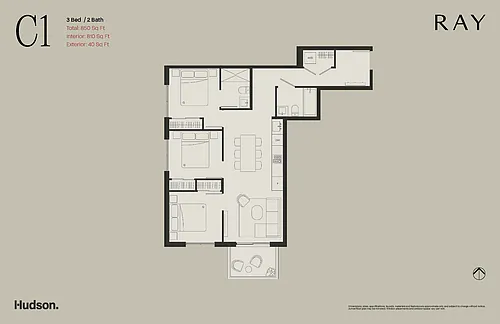 Floor plan 3 Bedroom
