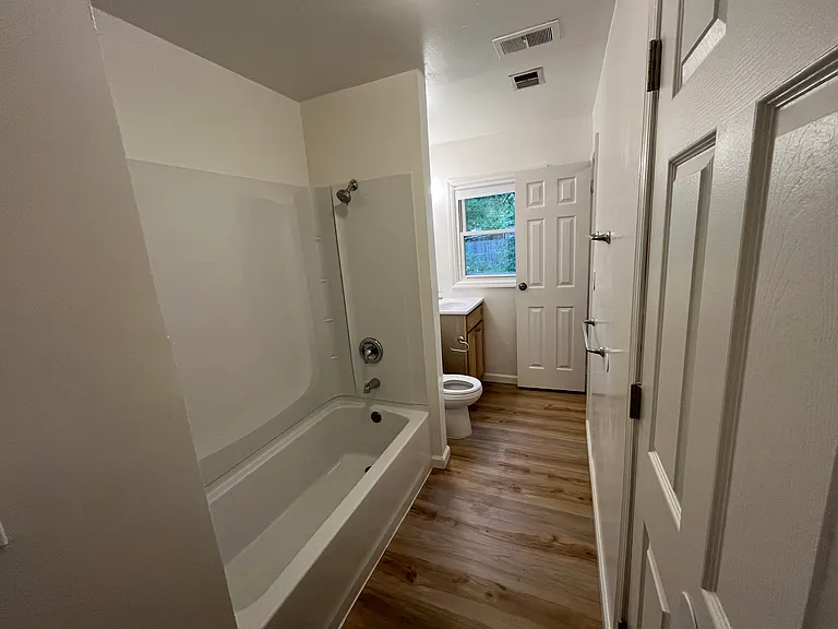 bath viewed from hallway