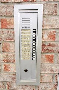 Security feature with intercom system to your unit