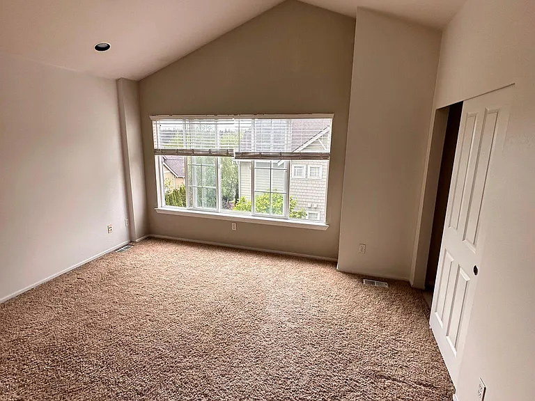 Master bedroom with 2 closets and big bathroom
