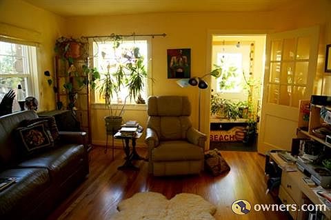 Living room looking west