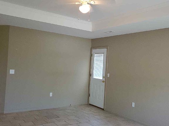 Living room with side patio door