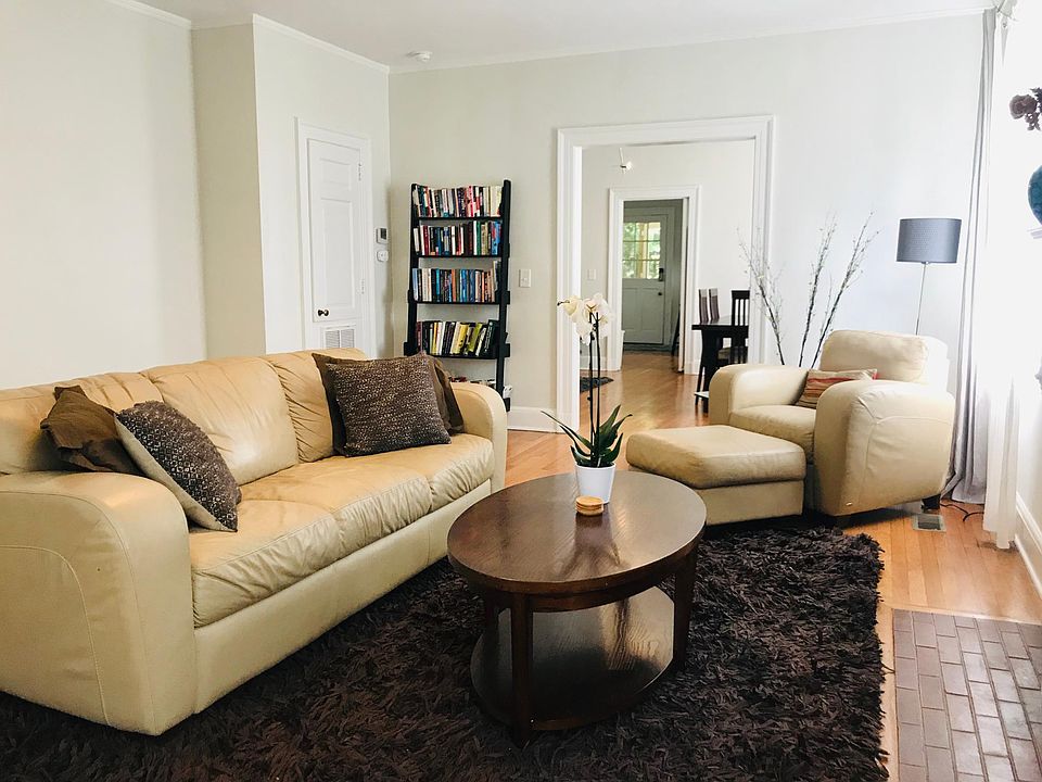 Living room with fireplace