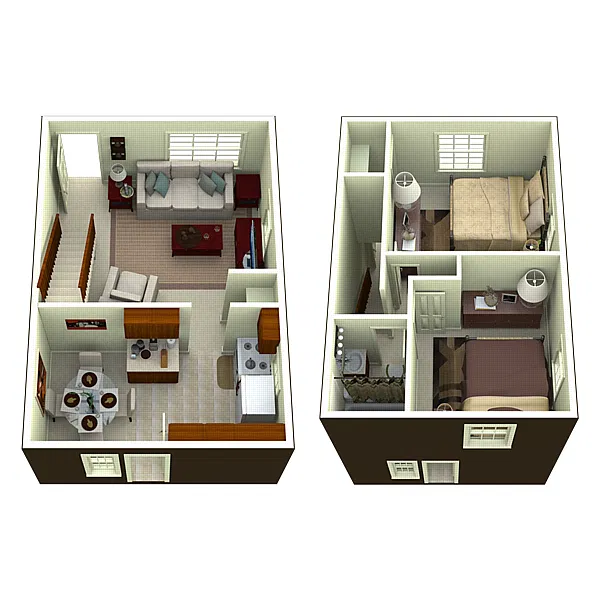 Floor plan Colonial Townhome