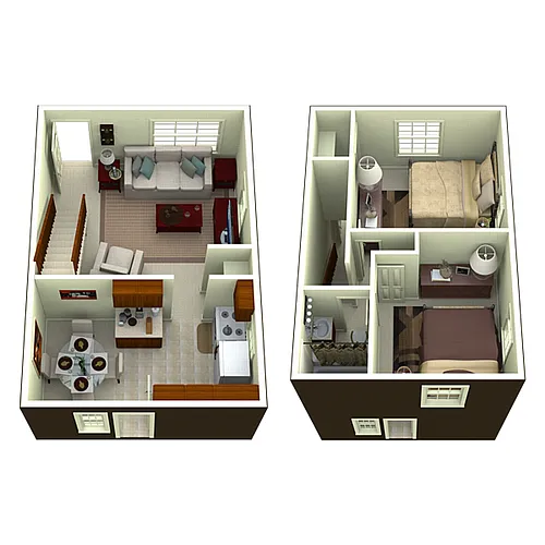 Floor plan Colonial Townhome