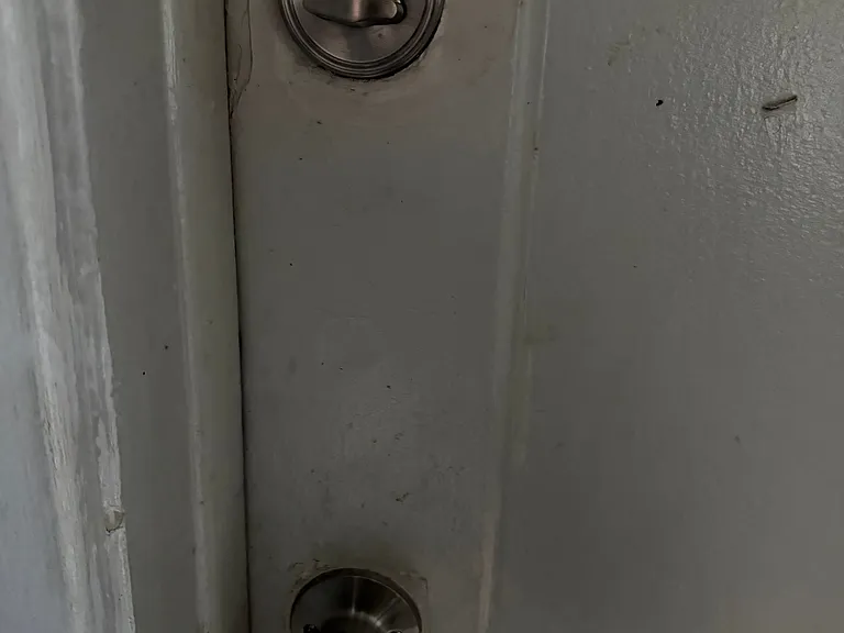Locks on door