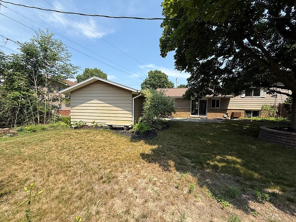 Backyard look at 1332 and detached garage