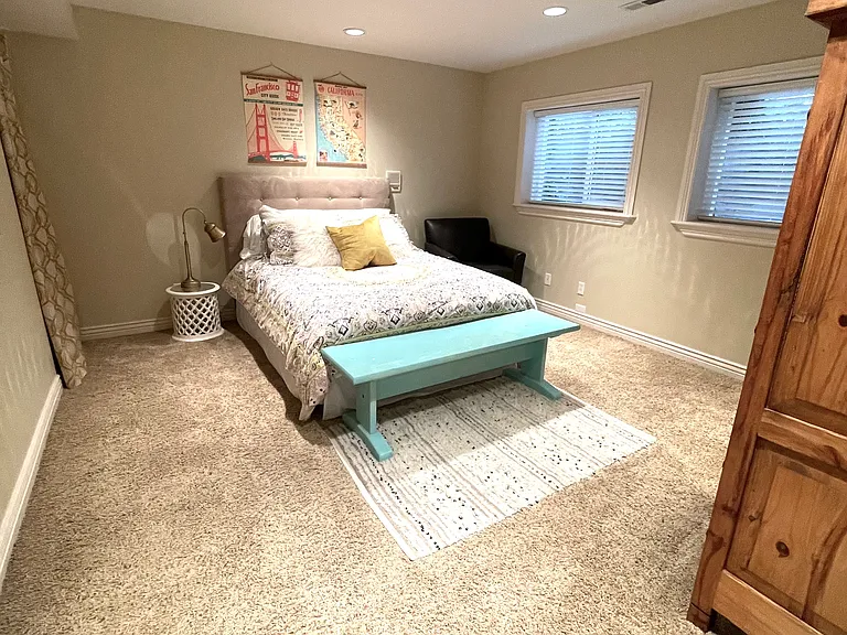 1 of 2 basement bedrooms