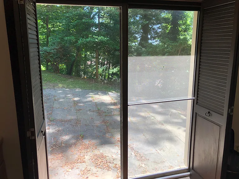 Patio from guest suite sliding door entrance
