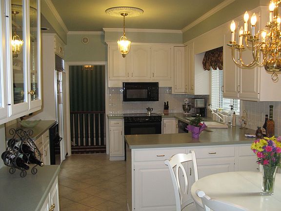 Recently Painted Kitchen With Sub Zero Fridge