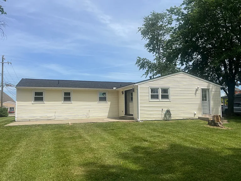 Rear of house