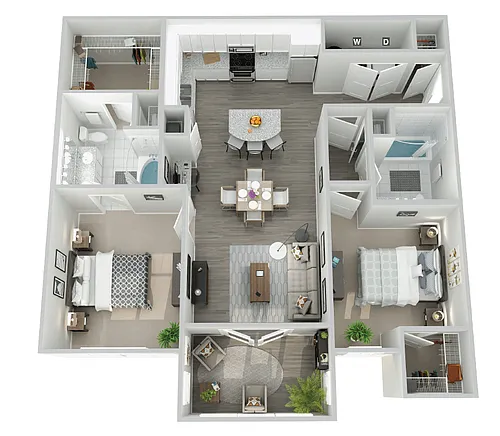 Floor plan B2B-Sunroom