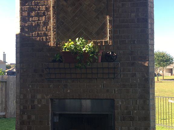 Gas fireplace - outside!