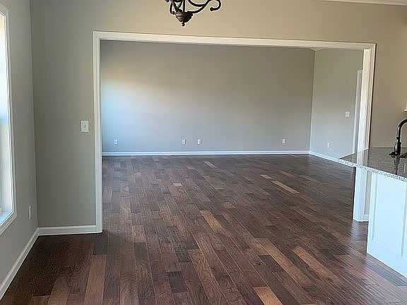 Kitchen into living room