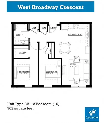 Floor plan 412-2B