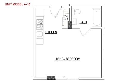 Floor plan Model A-10