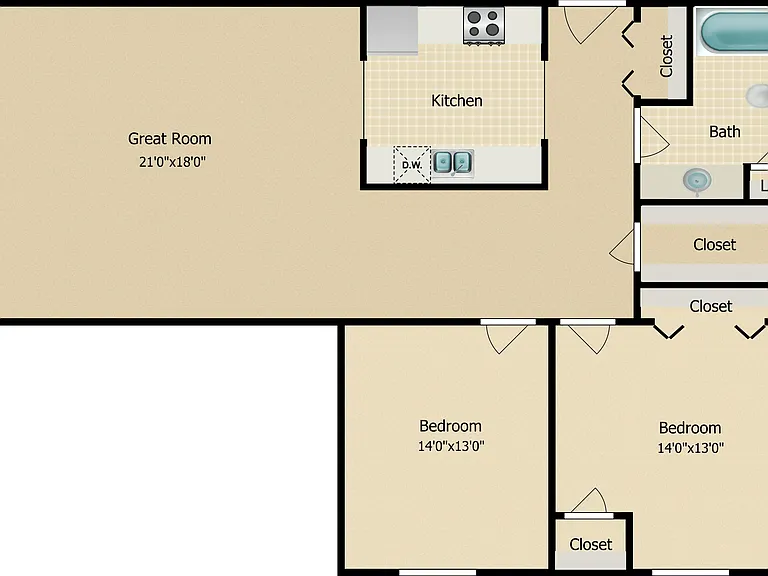 The Kingsbury Floorplan Diagram