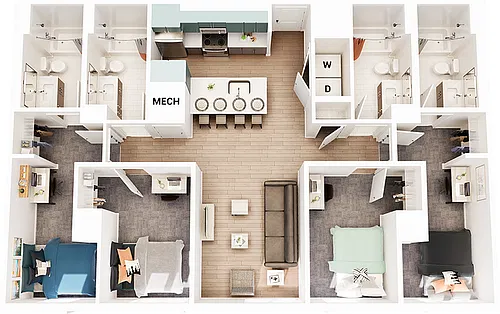 Floor plan D4