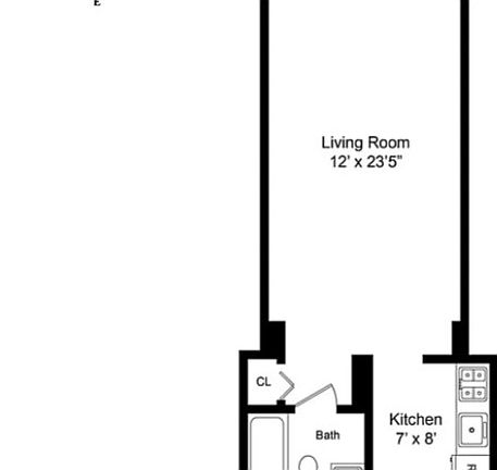 2nd image of 347 W 57th St #18EE