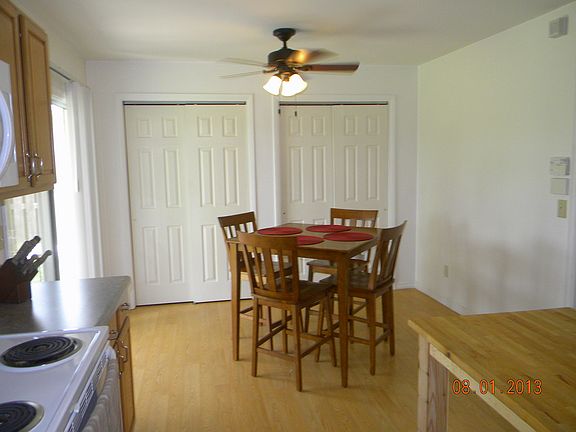 Dining room with 2 pantries.